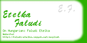 etelka faludi business card